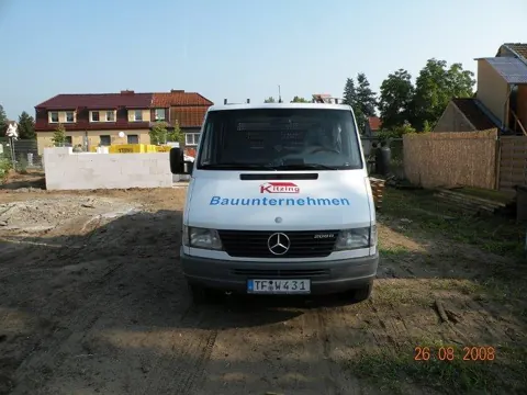 Baustelle einrichten & Erdgeschoss mauern, Foto 1