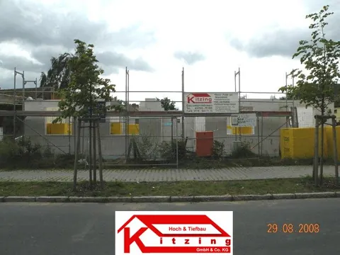 Baustelle einrichten & Erdgeschoss mauern, Foto 5